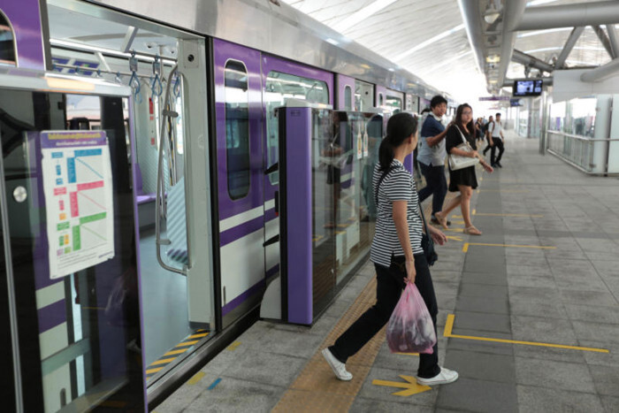 12月起曼谷MRT紫线将全线20泰铢票价