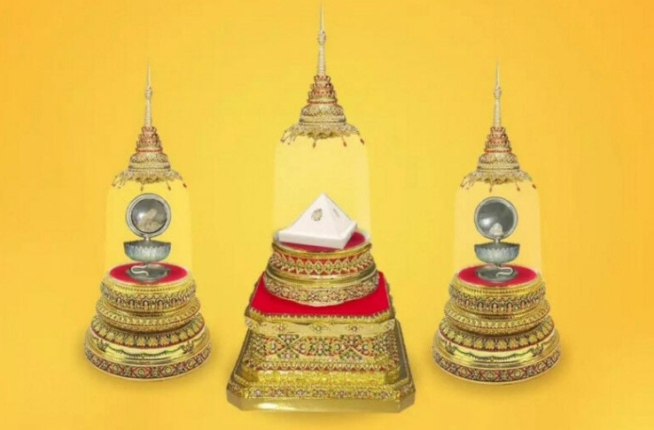 佛祖舍利来了！庆祝泰王72岁生日，印度珍藏佛舍利借来皇家田广场展出！