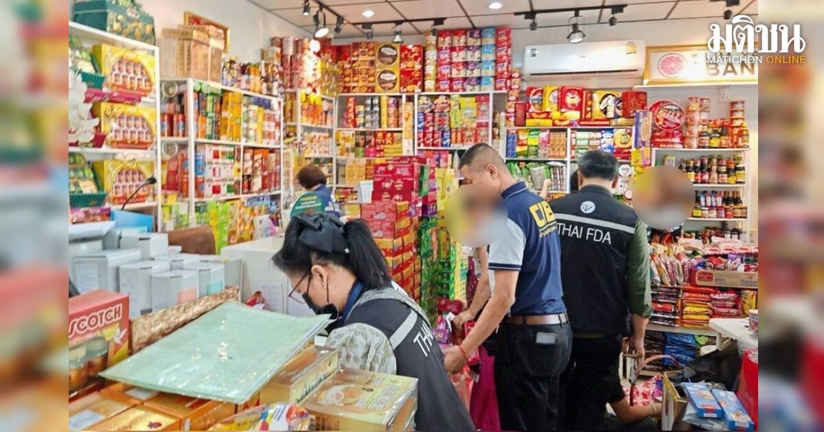 曼谷8家中国超市被查！警方查获2万余件不合格食品